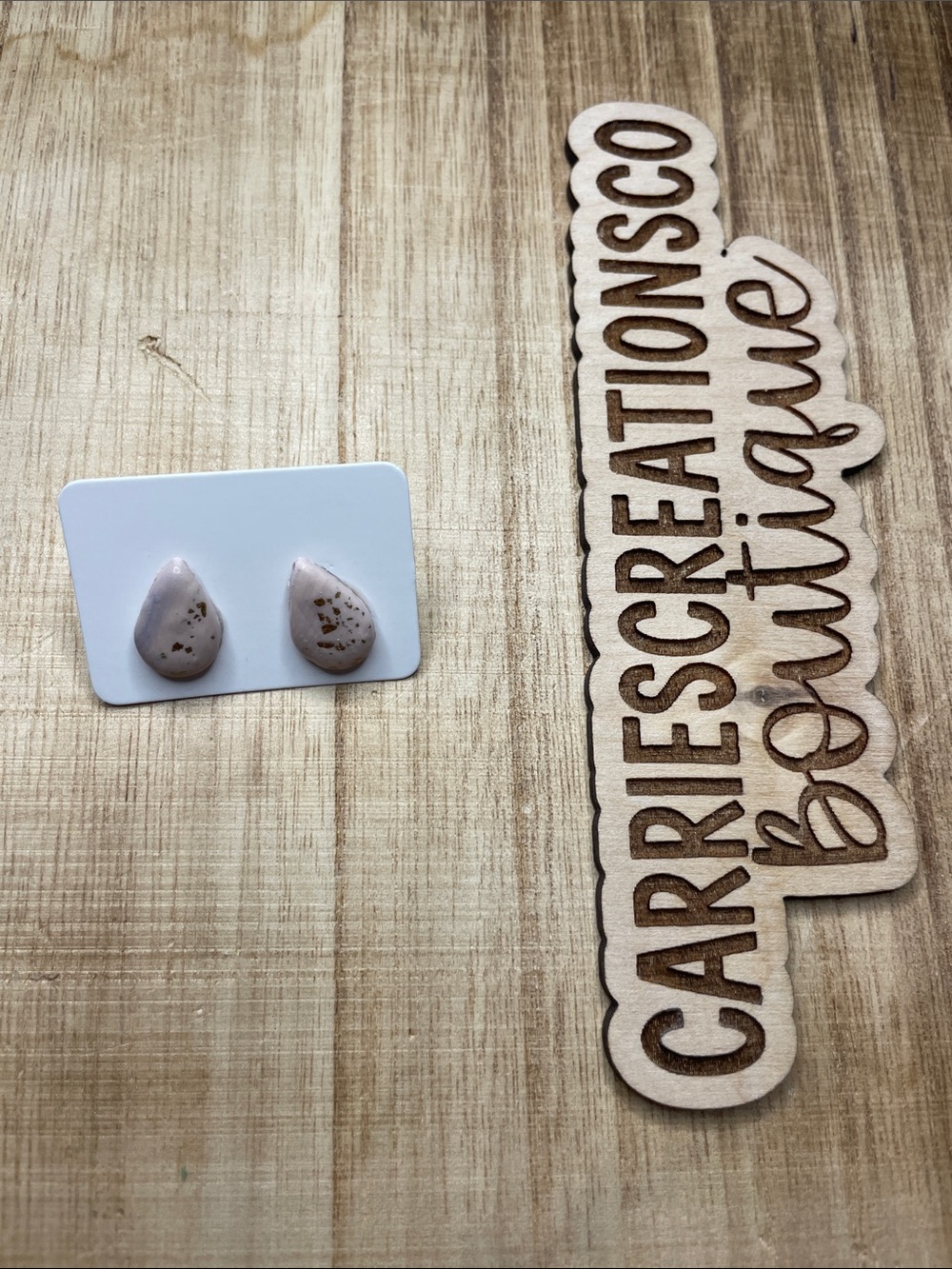 Teardrop Stone Earrings